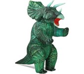 Inflatable Jurassic Triceratops Costume Outfit For Adult Dino Costume Funny Air Blow Up Costume Party Fancy Dinosaur Suit