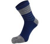 Deodorant Antibacterial Middle Tube Casual Cotton Breathable Five Finger Socks Man Socks Stripe Hosiery Socks With Toes