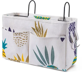 Organizadores colgantes portátiles para el cuidado del bebé, cuna de almacenamiento para cuna, organizador para cuna de bebé, bolsa de pañales, accesorios para cama de bebé de lino