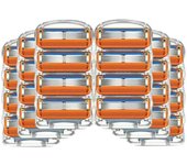 Paquete de 24 Hojas de afeitar de 5 Capas, fusion 5 Universal, cabeza de repuesto para máquina de afeitar