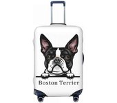 Custom Frenchie Dog French Bulldog Travel Lage Dust Proof Suitcase Cover Protector Fit 18-32 Inch