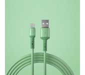 1pc Fast Charging Type C Cable USB C Liquid Soft Silicone Data Cord For  1/1.5/2M Mobile Phone USB-C Charger Wire