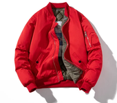 Men Bomber Jacket Women Solid Autumn Winter Pilot Jacket Fashion Vintage Hooded Baseball Coat Casual Windbreak Red Pink