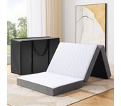 80x195x15cm  Plegable   Suelo  Invitados Colchon Coche  3 Piezas   Camping  Funda