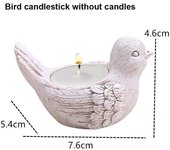 Candle Holder Candlesticks For Candles Resin Candleholder Statue Sculptures Dining Table Decorations Living Room African Women