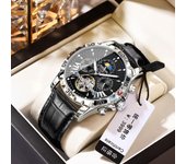 Reloj mecánico automático para hombres waterproof reloj luminoso
