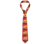 Corbata personalizada Lightning McQueen Collage para hombre, corbata de dibujos animados, corbata de moda para negocios