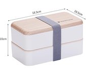 Original bento box Lunch flashlight, Package divider container, Japanese style a with stainless steel