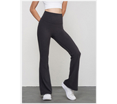 Alo yoga flared pants sensación desnuda cintura alta elevación de cadera deporte flared pants desgaste exterior casual slim yoga pants