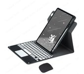 360 Rotation Keyboard Case with Pencil Holder for iPad Pro M4 11 inch 2024 Spanish keyboard with Touchpad Vertical Stand Case