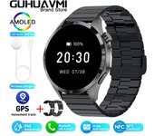 Reloj Inteligente 2024 para Hombres y Mujeres with Pantalla HD AMOLED GPS Llamada Bluetooth NFC IP68 Impermeable Monitor de Blood Sugar Display Resolución 360x360