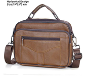 Hot Fashion Men Messenger Bags Genuine Leather Handbags for Man Luxury Brand Male Crossbody Bag for Mini Pad Boy Shoulder Bag