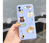 For Realme C11 2021 Case Funny Couple Lovely Bear Child Fshion Phone Cover For Realme C11 RMX3231 RealmeC11 2021 Soft Silicone