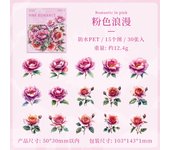 30pcs/1lot Kawaii Stationery Stickers flowers dancing lightly Diary Decorative Mobile  Scrapbooking DIY Craft Stickers