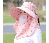 Gorra de Sol para Mujer Protección UV para Cuello y Cara Perfecto para Senderismo, Playa, Ciclismo y Montañismo