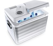 Q40 Nevera Eléctrica Portátil, Aluminio, 39 l, mini nevera para coche, camión, barco y autocaravana, 12 y 230 V