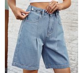 Pantalones cortos vaqueros pantalones cortos de verano chicas pantalones cortos pantalones cortos vaqueros de cintura elástica pantalones cortos vaqueros retro clásicos y elegantes pantalones vaqueros de cinco puntos