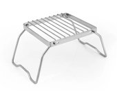 Parrilla de acero inoxidable para exteriores, mini barbacoa plegable portátil para camping, rejilla para ollas y sartenes, soporte para red de barbacoa