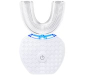 Cepillo de dientes ultrasónico automático,Cepillo De Dientes En Forma De U，Cepillos de dientes ultrasónicos de 360 ° Cepillo de dientes eléctrico y Kit de blanqueamiento dental，para Cargar IPX7 a Prueba de Agua
