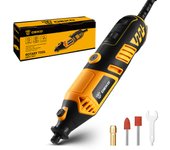 DEKO Kit 126PCS de Herramientas Rotativas Mini Herramientas Rotativas de Mano para Madera/Metal, Amoladora Eléctrica Taladradora
