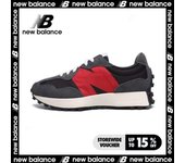 Leten Leten 【 flagship store】 NB 327 Men's and women's sports casual shoes black red Work shoes Work shoes