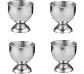 4Pcs Portable Boiled Egg Cups New Convenient Stainless Steel Tabletop Cup Eggs Poach Egg Tray Kitchen Tools