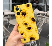 For Oppo Realme C31 Case RMX3501 Soft Liquid Silicone Daisy Beauty Flowers Back Cover For Realme C31 C 31 RealmeC31 Coque Funda