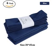 6 Pack Table Napkins Cloth Kitchen Tea Yellow Orange Color Towel Wedding 18 X 12 Inches Durable Reusable for Family Dinners