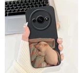 For Xiaomi Redmi A3 Case Lovely Panda Cartoon Anti-Fall Funda Soft Silicone Matte Cover For Xiomi Redmi A3 A 3 RedmiA3 4G Bumper