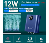 Silent Aquarium Oxygen Air Pump with Check Valve Fish Tank Four Outlet Large Oxygenator Aquarium Air Compressor Aerator 220v 14w