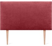 Cabecero de Polipiel o Tela Liso con Patas cabeceros Cabezal tapizado Cama Lujo (150x105cm con Patas (Camas 150/160), Tela Beige)