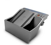 Car Qi Wireless Charger With Armrest Box Storage For Audi A4 B9 Rs4 A5 Rs5 2021-2023 Interior Modification Product Accessories
