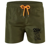 Pantalones cortos transpirables para playa, bañadores informales a la moda para tabla de Surf, bóxer de secado rápido con cordón, 3 puntos, 2pac