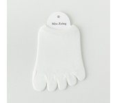 Invisible Women Cotton Solid Color Half Palm Socks Foot Care Mesh Half Insoles Toe Separator Socks Five Finger Socks
