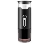 Máquina de Espresso Portátil Compacta - Alimentada por USB y Batería, Batería de Litio Recargable, Calentamiento Inalámbrico, Máquina de Café con Bomba para Casa u Oficina