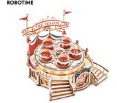 Robotime Rokr Tilt-A-Whirl The Tea Cup Amusement Park Series Building Toy Birthday Xmas Gifts for Kids Children 3D Wooden Puzzle