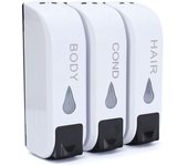 12oz Wall-mounted Liquids Soap Dispenser 1/2/3 Chamber Bathroom Shower Shampoo Soap Dispenser