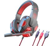 Auriculares Gaming Profesionales con Sonido 3D, Micrófono Antiruido, Almohadillas Suaves para PS4/PS5/Xbox/PC.