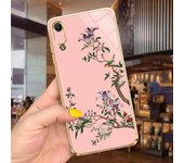 Luxury Plating Square Frame Cases For Huawei y6 Pro 2019 Case 6.09" Soft Silicone Back Cover Huawei Y6 2019 MRD-LX2 Flowers Capa