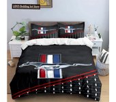 3D Print Mustang Car Logo Bedding Set Boys Girls Twin Queen King Size Duvet Cover Pillowcase Bed Boys Adult Home Textileextile