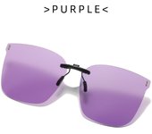 Gafas de sol volteadas para hombre, clips polarizados para miopía, gafas de sol para mujer sin marco