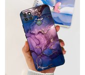 For Motorola Moto G9 Power Case Moto G9 Play Silicone Soft Cover Fashion Flower Painted Matte Case For MotoG9 Power TPU Fundas
