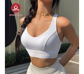 MOVING PEACH Sports Bra Shockproof High Support Cross Back Yoga Training BBL