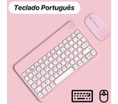 Wireless Keyboard And Mouse For Apple Samsung Bluetooth Keyboard for iPad iPhone Tablet Laptop Spanish Portuguese Russian French