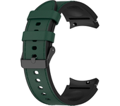 Correa híbrida de cuero y silicona para Samsung Galaxy Watch 4, 6 Classic, 47mm, 46mm, Galaxy Watch 6, 40mm, 44mm, 5Pro Band Bracelet