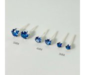 ArgentFlow 100% Original S925 Sterling Silver 20 Candy Colors Of Stackable Stud Earrings Allergy Free for Women Gifts E598
