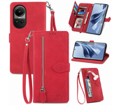 Para Oppo A72 A92 A72 A52 A31 A53 2020 Reno10 Beautiful Card Slot Wallet Zip Mobile Case
