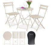 Juego de Muebles de jardín de 3 Piezas con 2 sillas Plegables, Juego de Muebles de balcón, Muebles de jardín, Muebles de jardín, Muebles de jardín, Muebles de jardín, Mesa de Metal