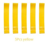 5 unids/set bandas de goma de resistencia para Yoga bandas elásticas para culturismo bandas de ejercicio de Pilates cinturón expansor equipo de Fitness