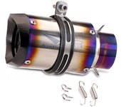51mm/60mm Titanium Alloy Universal Exhaust Muffler Pipe Modified Exhaust End Pipe Canister Tailpipe For CBR1000R  Z800 ZX6R ETC